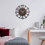 Wallity Reloj de pared decorativo de metal Multicolor